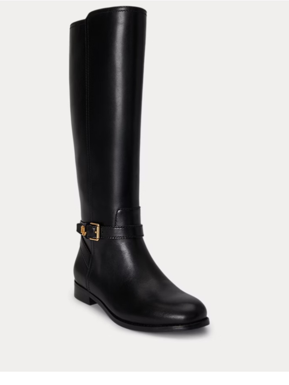 Ralph lauren Brooke II black leather tall riding boots new sz 9.5 m